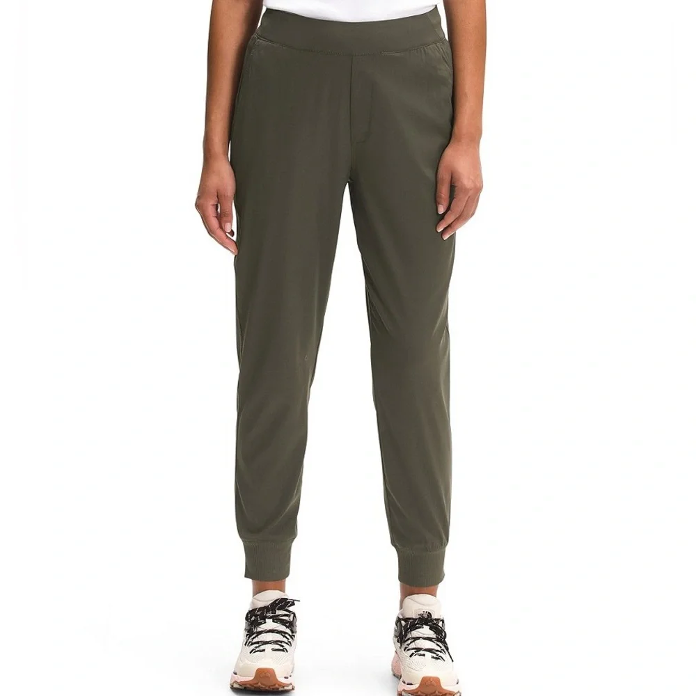 The North Face Aphrodite Internal Drawstring Joggers Green Size Small Stretch